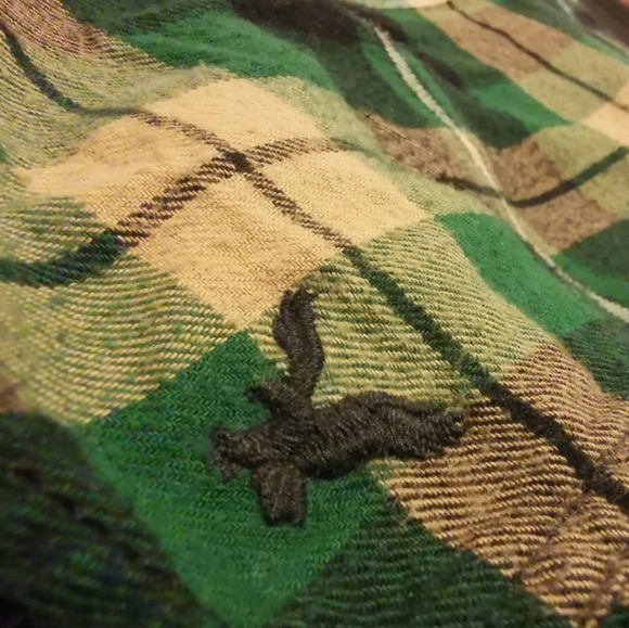 American Eagle Super Soft Heritage Flannel XS Grn - Picture 6 of 8